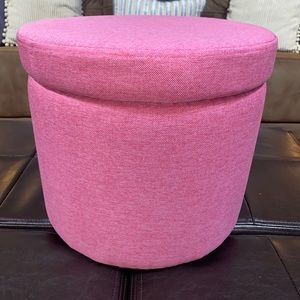 Pink Ottoman (Great for Dorms)